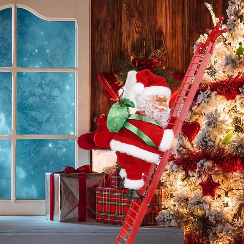 Charming and Cute Climbing Santa