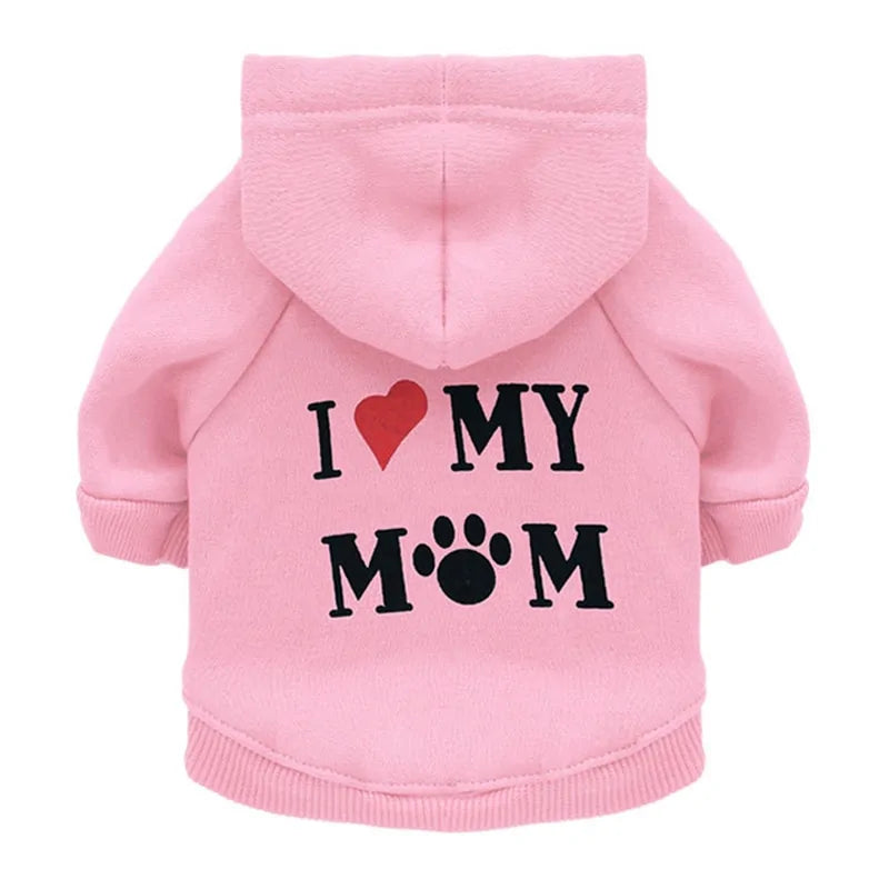 Warm and Secure - Dog Clothes - Small Dog Hoodie Coat