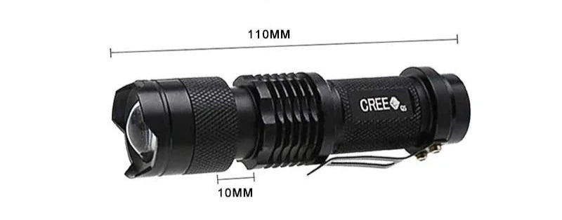 Mini Flashlight With Adjustable Focus