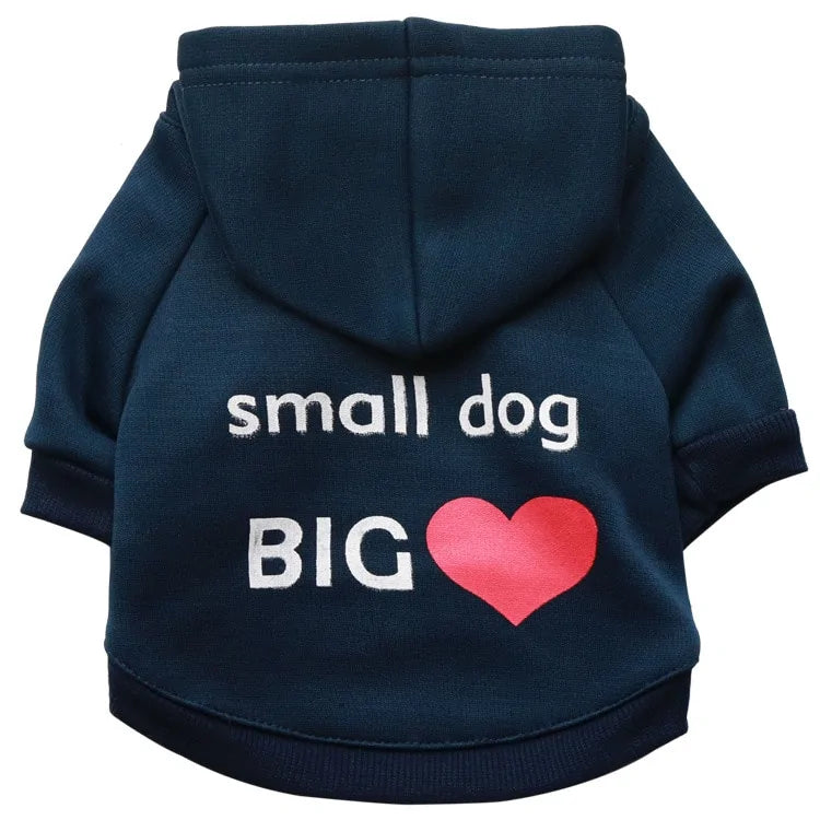 Warm and Secure - Dog Clothes - Small Dog Hoodie Coat