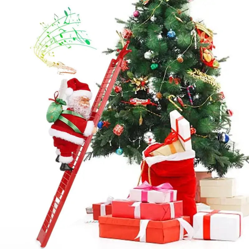 Charming and Cute Climbing Santa