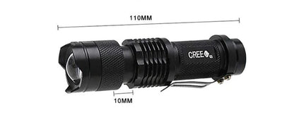 Mini Flashlight With Adjustable Focus